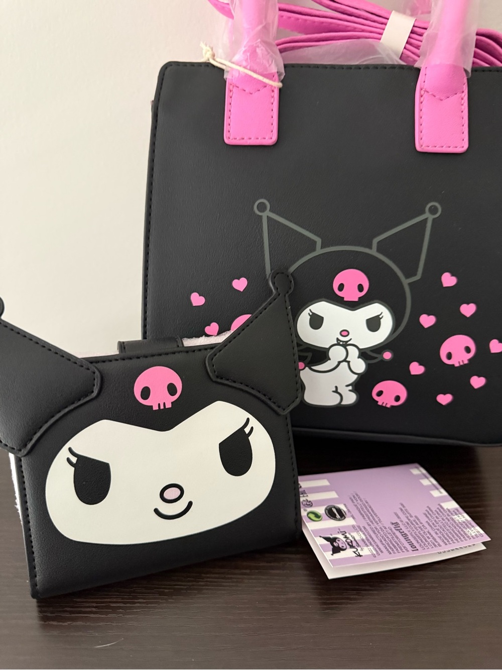 Loungefly Sanrio Kuromi Crossbody Bag & Bifold Wallet Set NWT